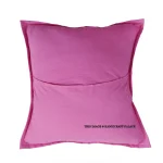 16" Pink Color Sofa & Car Decor Khambadiya Cushion Cover - Image 5