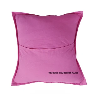 16" Pink Color Sofa & Car Decor Khambadiya Cushion Cover - Image 5