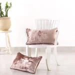 2 PC Rose Gold Pillow Cover For Home Decor