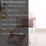 2 PC Rose Gold Pillow Cover For Home Decor - Image 7
