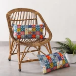 2 Pcs Multi Color Patchwork Printed Pure Velvet Pillow Covers