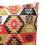 2PC Multi Ikat Print Soft Velvet Cushion Cover - Image 4