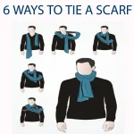 Men's Super Soft Wool Scarf Green Striped Muffler - Image 9