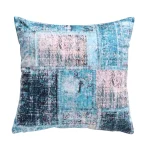 Aqua Abstract Double Sided Decorative Cushion Cover - Image 3