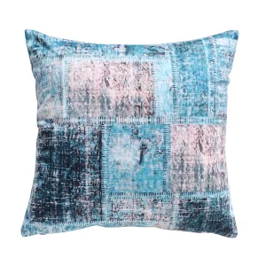 Aqua Abstract Double Sided Decorative Cushion Cover - Image 3