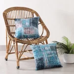 Aqua Abstract Double Sided Decorative Cushion Cover