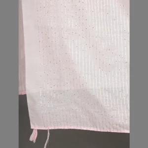 Beautiful Baby Pink Color Chanderi Silk Dupatta - Image 5