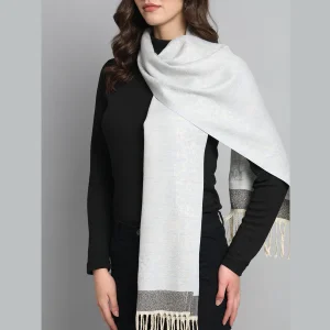 Beautiful Leopard Pattern Long Scarf (Pale Blue) - Image 6