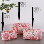 Beautiful Peach Floral Quilted Unisex Makeup Bags - Image 5