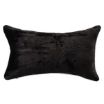 Beautiful Solid Black Velvet Rectangular Pillow Cover - Image 4