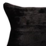 Beautiful Solid Black Velvet Rectangular Pillow Cover - Image 5