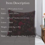 Bedroom Bed Soft Decor Cushion Cover Black Bird Print - Image 8