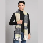 Beige And Black Check Men's Muffler Perfect Gift - Image 2
