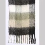Black & Beige Acrylic Wool Men's Muffler - Image 6