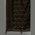 Black Chanderi SilkĀ Fabric Dupatta - Image 5
