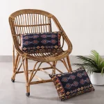 Black Ikat Printed Soft Velvet Pillow Covers