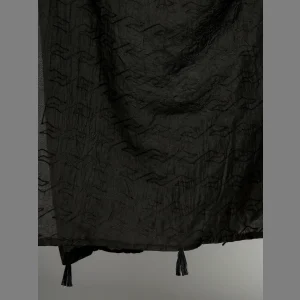 Black Thread Embroidery Chanderi Silk Dupatta - Image 5