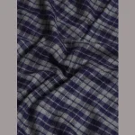 Blue Check Men's Shawl Winter Wool Lohi - Image 8