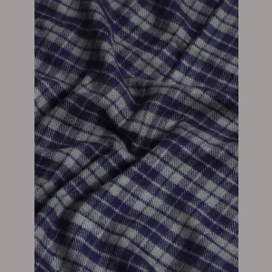 Blue Check Men's Shawl Winter Wool Lohi - Image 8