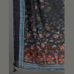 Blue Handmade Floral Printed Long Scarf - Image 5