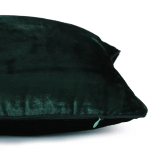 Emerald Green Color Velvet Pillow Cover 20"x12" - Image 3