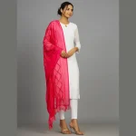 Fuchsia Sequins Long Chunni Indian Lightweight Stole