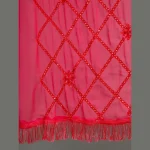 Fuchsia Sequins Long Chunni Indian Lightweight Stole - Image 6