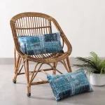 Geometric Aqua 2 Pcs Velvet Pillow Covers