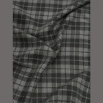 Grey Check Pattern Men's Wool Shawls - Image 8