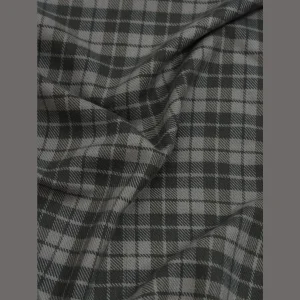Grey Check Pattern Men's Wool Shawls - Image 8