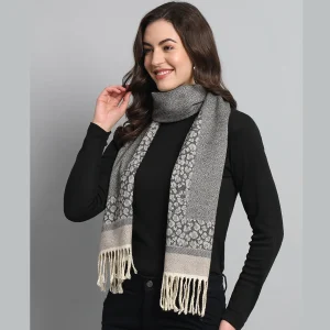 Grey Leopard Wool Scarves Best Gift For Women's - Image 3