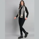 Grey Leopard Wool Scarves Best Gift For Women's - Image 5