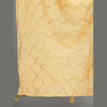 Hand Embroidery Sequins Dupatta Beige Party Wear - Image 4