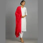 Handmade Sequence Party Wear Pink Dupatta