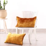 Home Bed Decor Solid Mustard Pillow Cover
