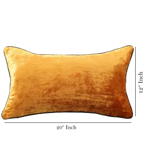 Home Bed Decor Solid Mustard Pillow Cover - Image 6