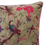 Home Sofa Decor Green Bird Print Cushion Cover - Image 4