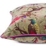 Home Sofa Decor Green Bird Print Cushion Cover - Image 5