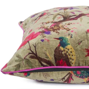 Home Sofa Decor Green Bird Print Cushion Cover - Image 5