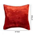 Home Sofa Decor Rust Velvet Cushion Covers 16" - Image 6