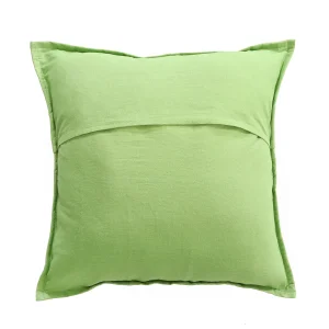 Indian Handmade Parrot Green Cushion Cover 16" - Image 5