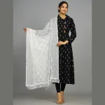 Luxuries White Sequence Work Chiffon Dupatta - Image 2