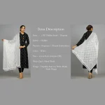 Luxuries White Sequence Work Chiffon Dupatta - Image 7