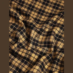 Luxury Beige Check Pattern Shawl - Image 8