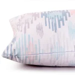 Luxury White Ikat Print Soft Velvet Rectangular Cushions - Image 3