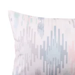 Luxury White Ikat Print Soft Velvet Rectangular Cushions - Image 5