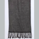 Men Black & Gray Checked Wool Mufflers - Image 7