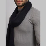Men Purple Geometric Muffler Winter Neck Wraps - Image 6