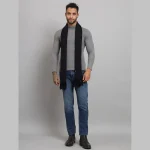 Men Purple Geometric Muffler Winter Neck Wraps - Image 7