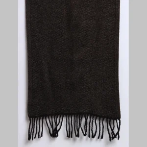 Men Self-Design Woollen Muffler (Brown) - Image 6